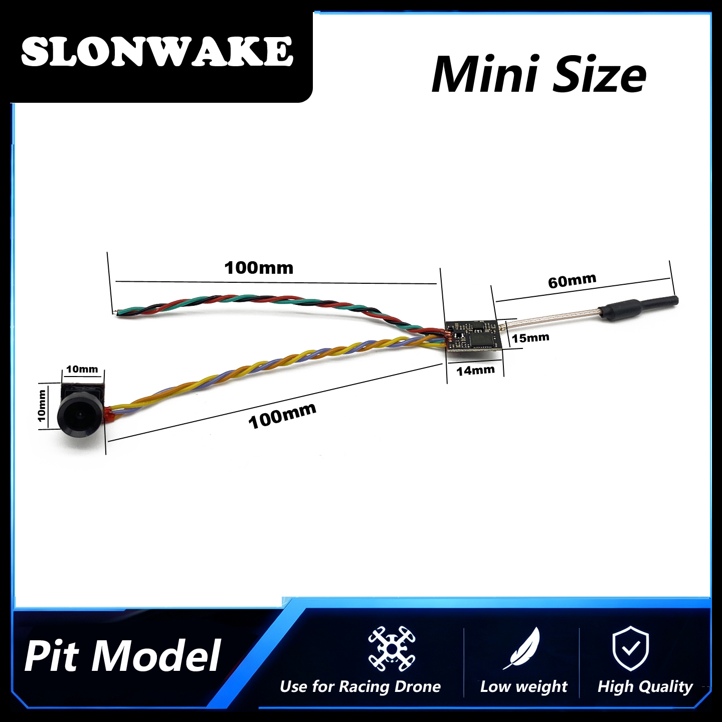 5,8 GHz, 48 kanałów, podwójne  – Drone Racing Antenna recenzja i cena